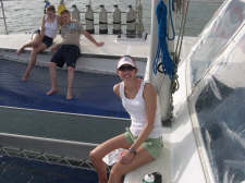 This is before Bri started dry heaving over the side of the boat