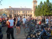Transition area pre-race at the New Castle Foreshore Triathlon
